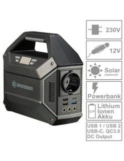 Alimentation Mobile 100 W Bresser -Équipement De Télescope alimentation mobile 100 w bresser 2